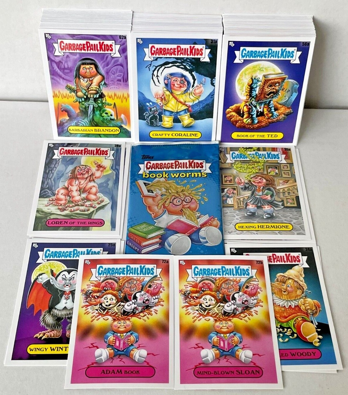 2022 Topps Garbage Pail Kids BOOK WORMS Complete 200-Card BASE SET Sticker GPK 2022 Topps Garbage Pail Kids BOOK WORMS Complete 200-Card BASE SET Sticker GPK