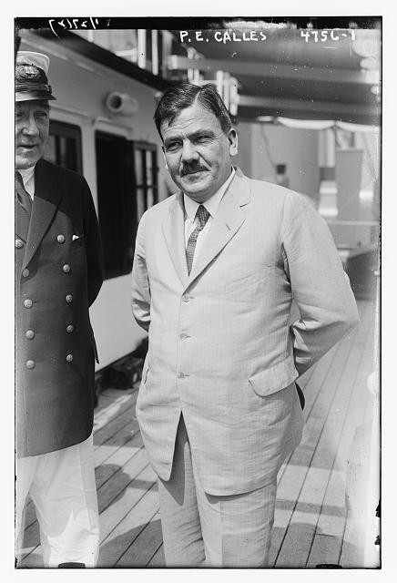 Photo:Plutarco Elias Calles on Ocean Liner Deutschland 1924