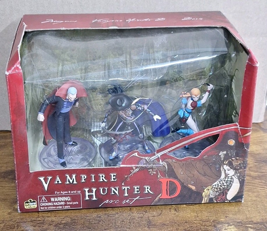 VAMPIRE HUNTER D PVC 3 Piece Figure Set Dark Horse Deluxe 2009 VAMPIRE HUNTER D PVC 3 Piece Figure Set Dark Horse Deluxe 2009