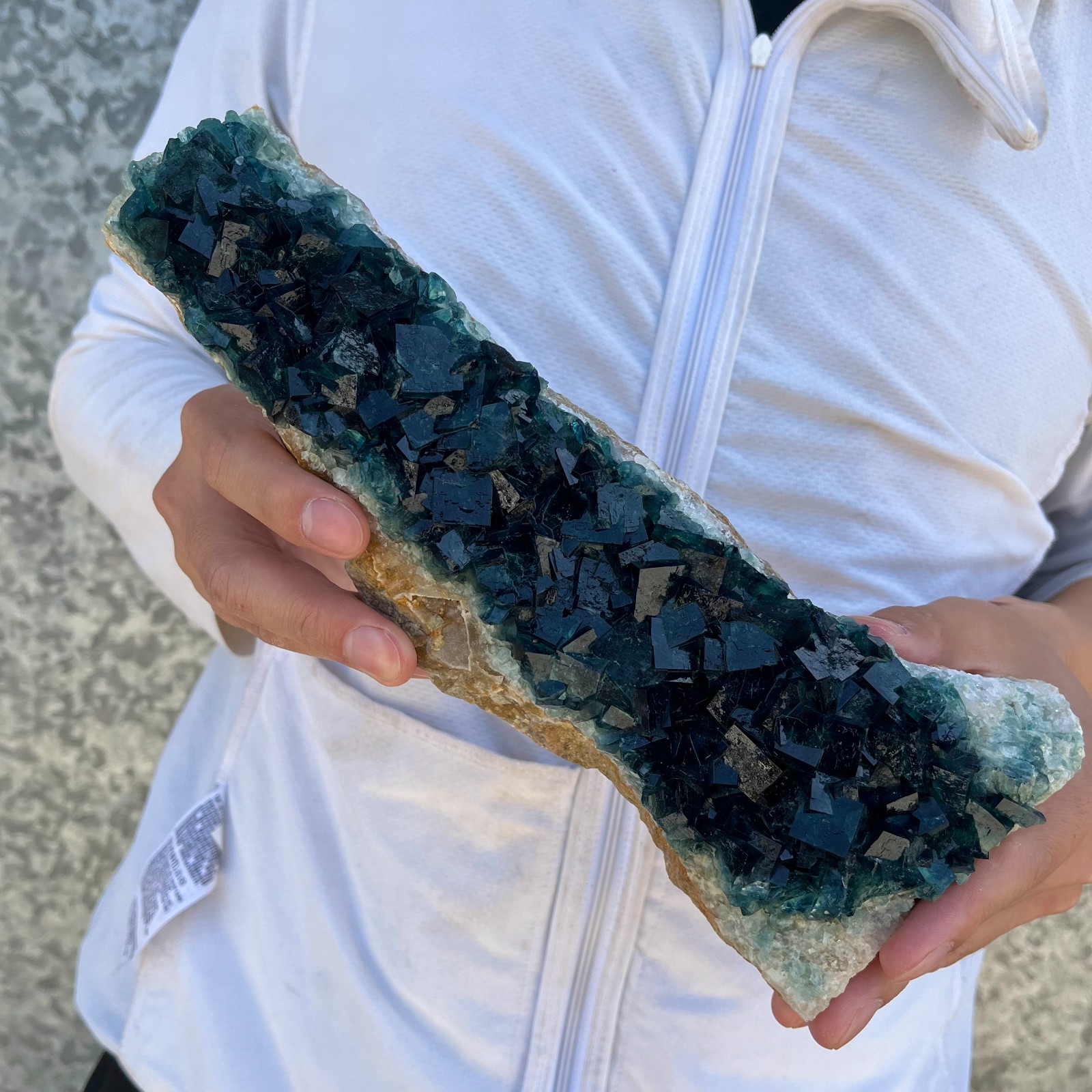 3lb NATURAL Green Cube FLUORITE Quartz Crystal Cluster Mineral Specimen