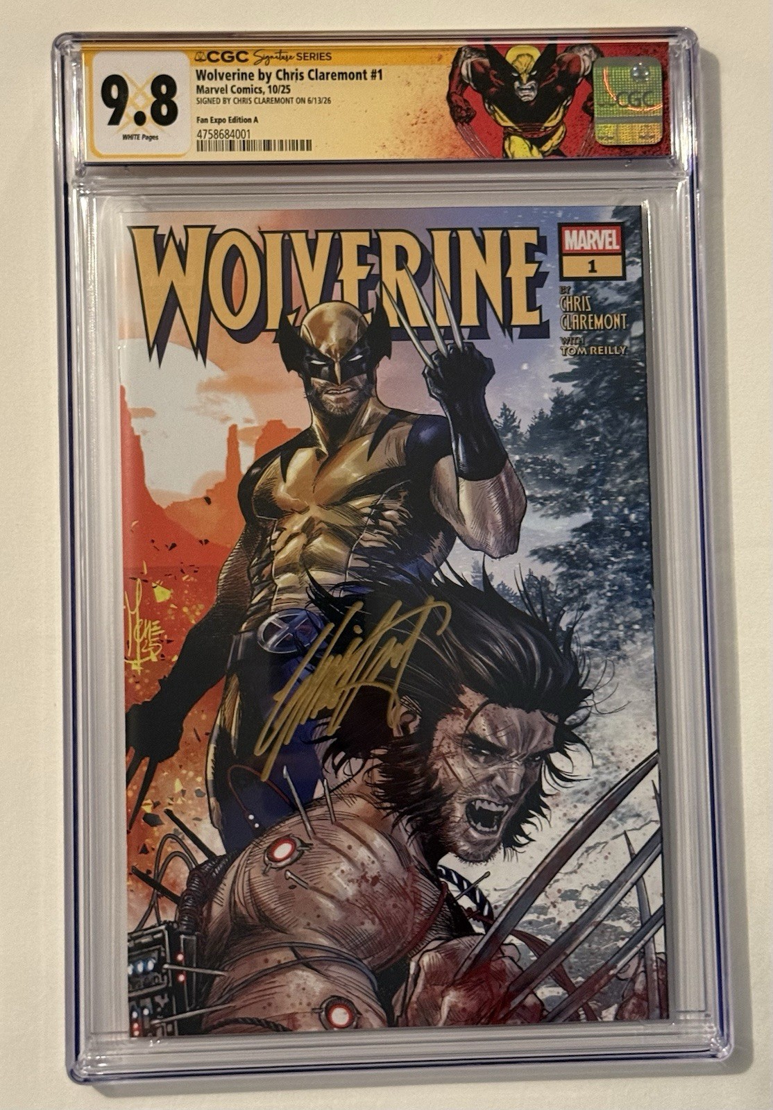 Wolverine Chris Claremont #1 CGC SS 9.8 Signed Chris Claremont Wolverine Chris Claremont #1 CGC SS 9.8 Signed Chris Claremont