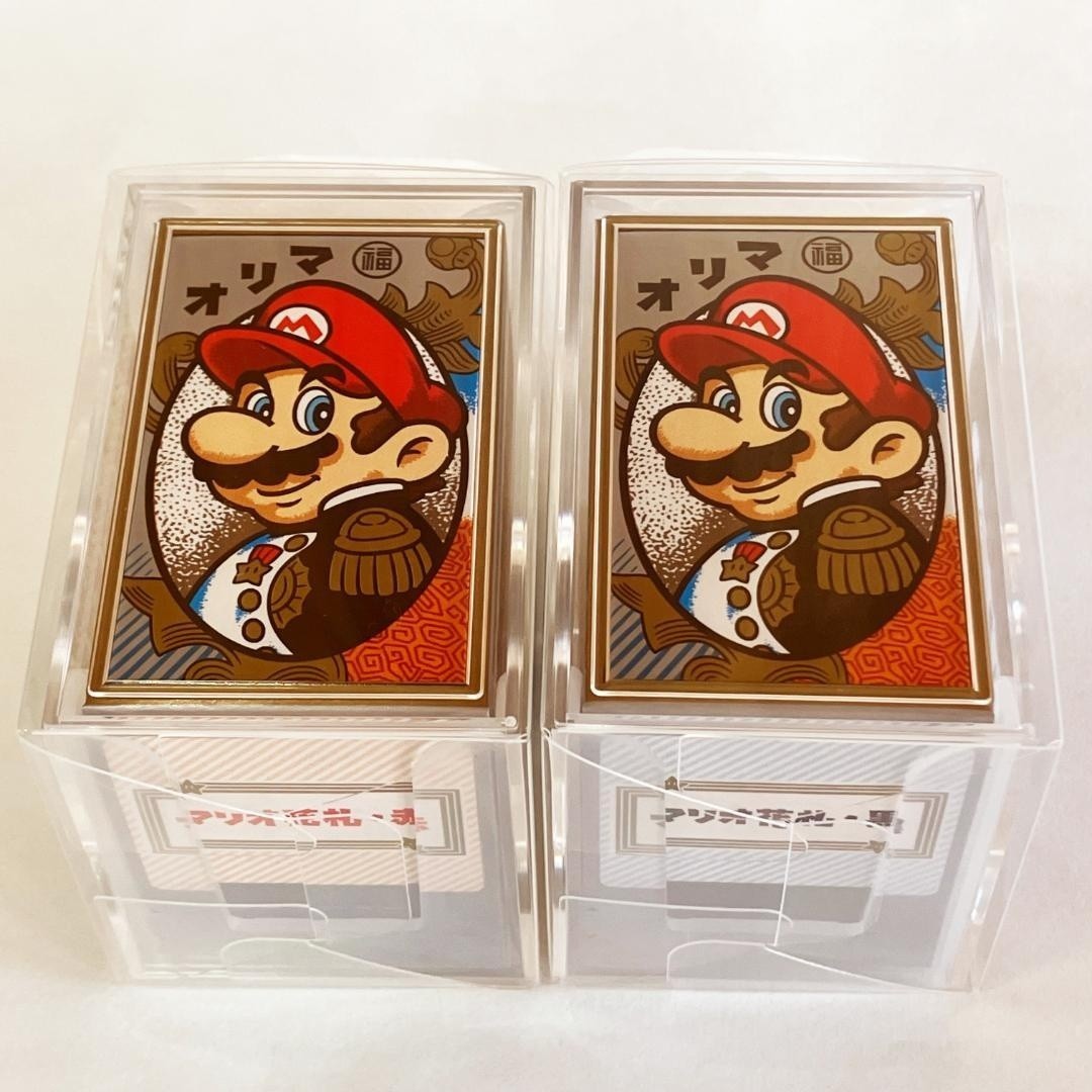 Nintendo Super Mario Hanafuda Playing Cards Red & Black Set New Sealed Japan Nintendo Super Mario Hanafuda Playing Cards Red & Black Set New Sealed Japan