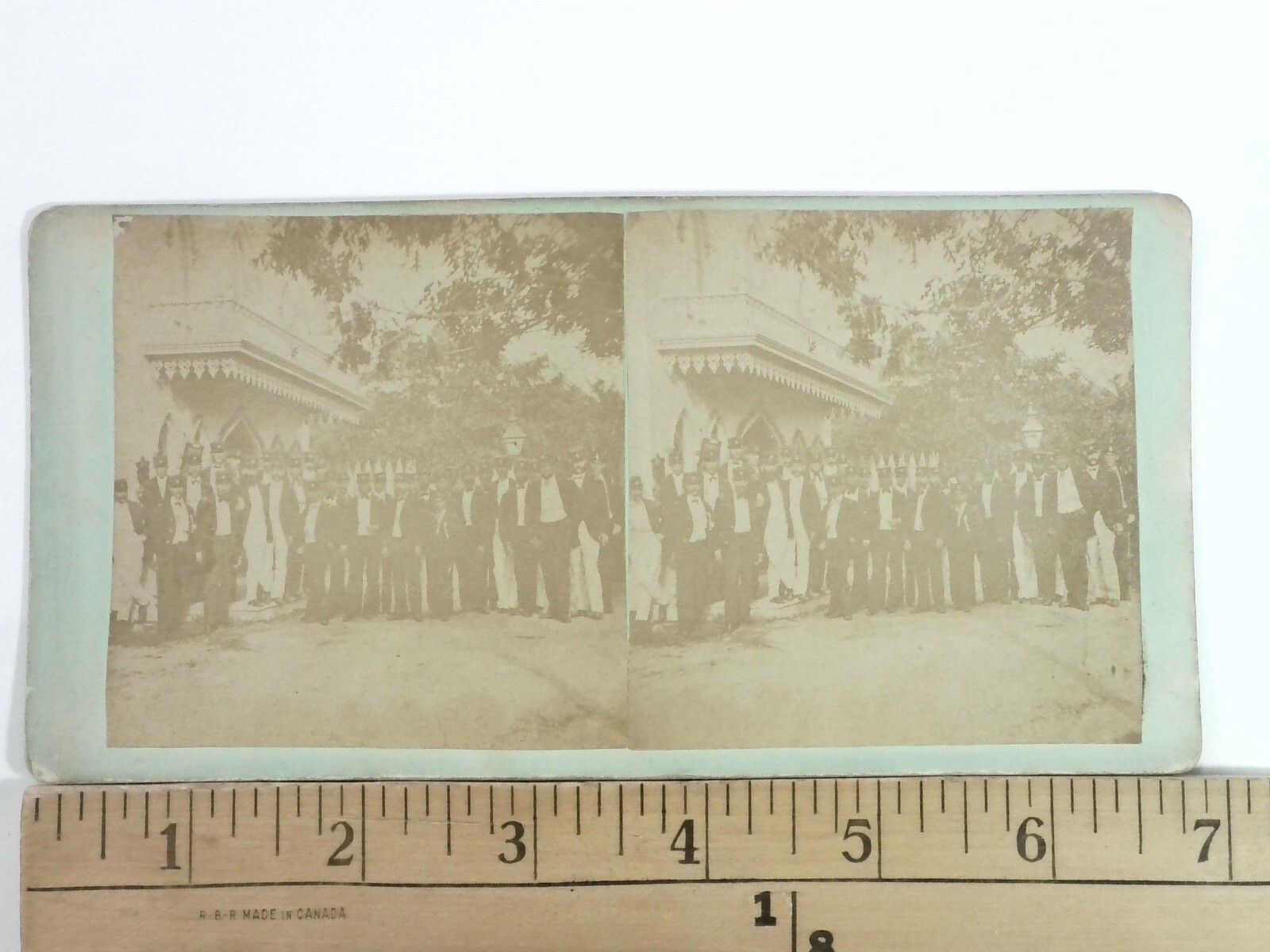 Oak Bluffs Group Stereoview C. H. Shute & Son Edgartown Massachusetts Oak Bluffs Group Stereoview C. H. Shute & Son Edgartown Massachusetts