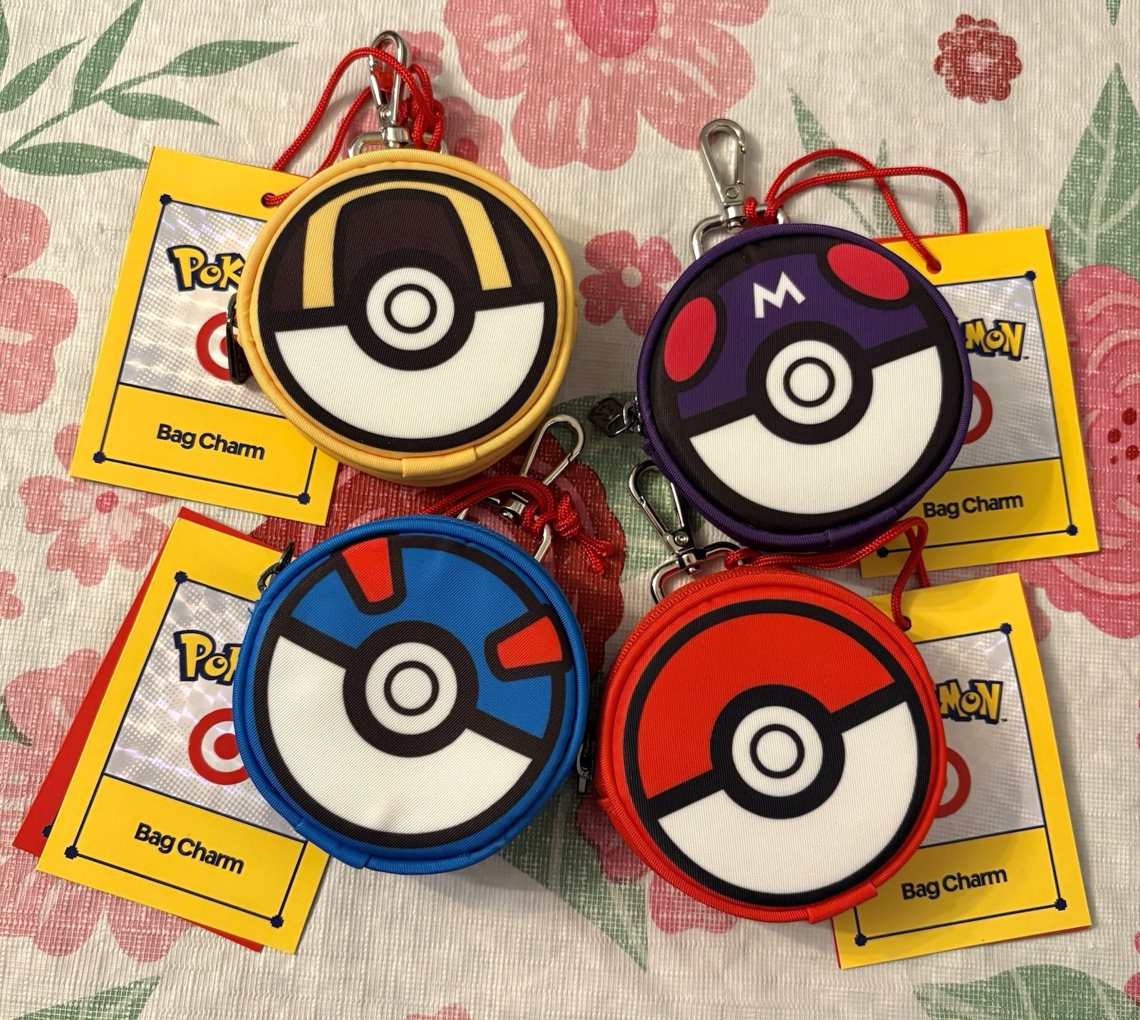 Pokémon x Target Bag Charms 30th Year Anniversary Complete Set Of 4 NWT Sold Out Pokémon x Target Bag Charms 30th Year Anniversary Complete Set Of 4 NWT Sold Out