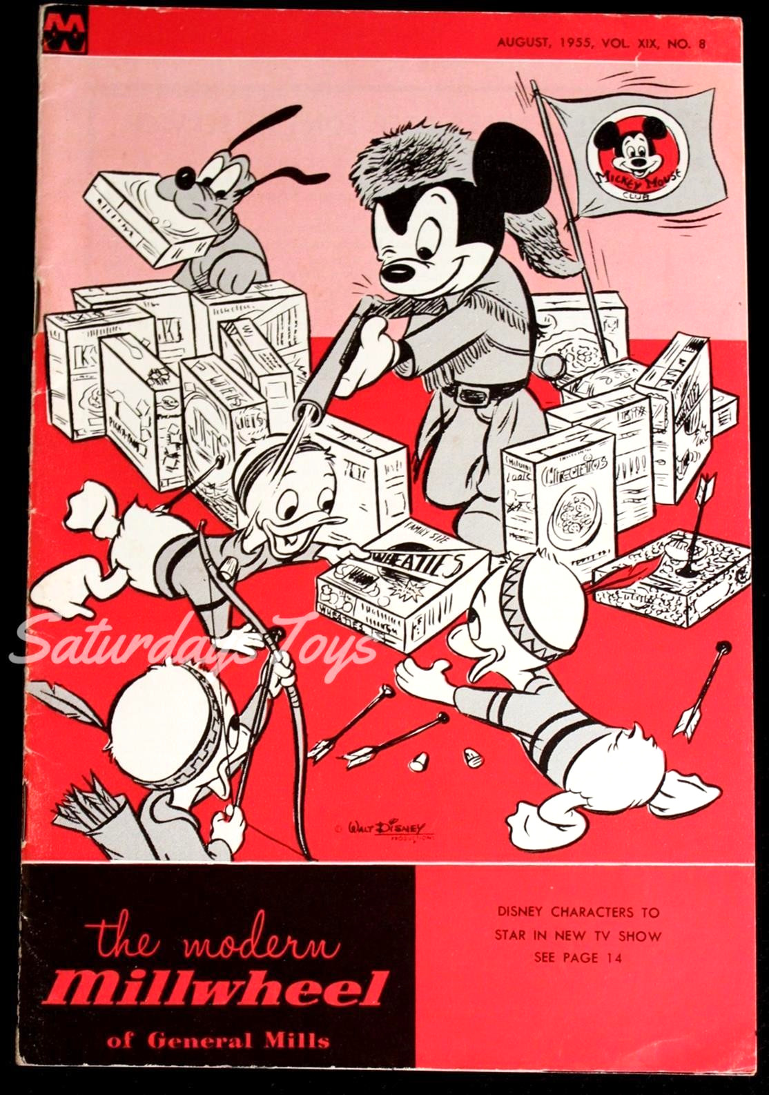 Mickey Mouse Club Preview Aug 1955 Walt Disney TV Sponsor General Mills Magazine