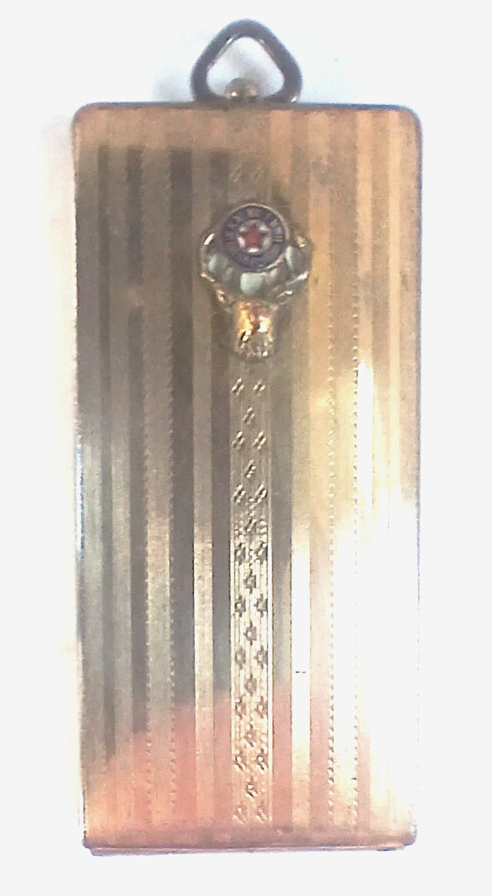 VINTAGE ELKS CLUB BPOE GOLD TONE PENDANT LOCKET MEMBERSHIP HOLDER VINTAGE ELKS CLUB BPOE GOLD TONE PENDANT LOCKET MEMBERSHIP HOLDER