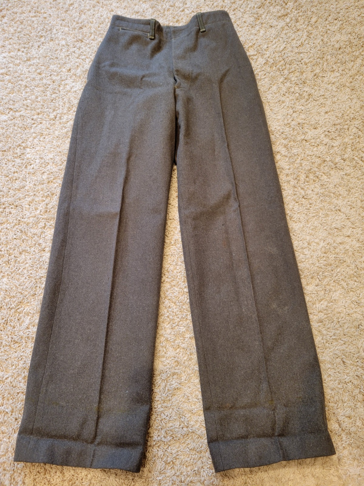 WW2 World War 2 Military Wool Army Trousers 28x34 M-1937? Pants *See Pics