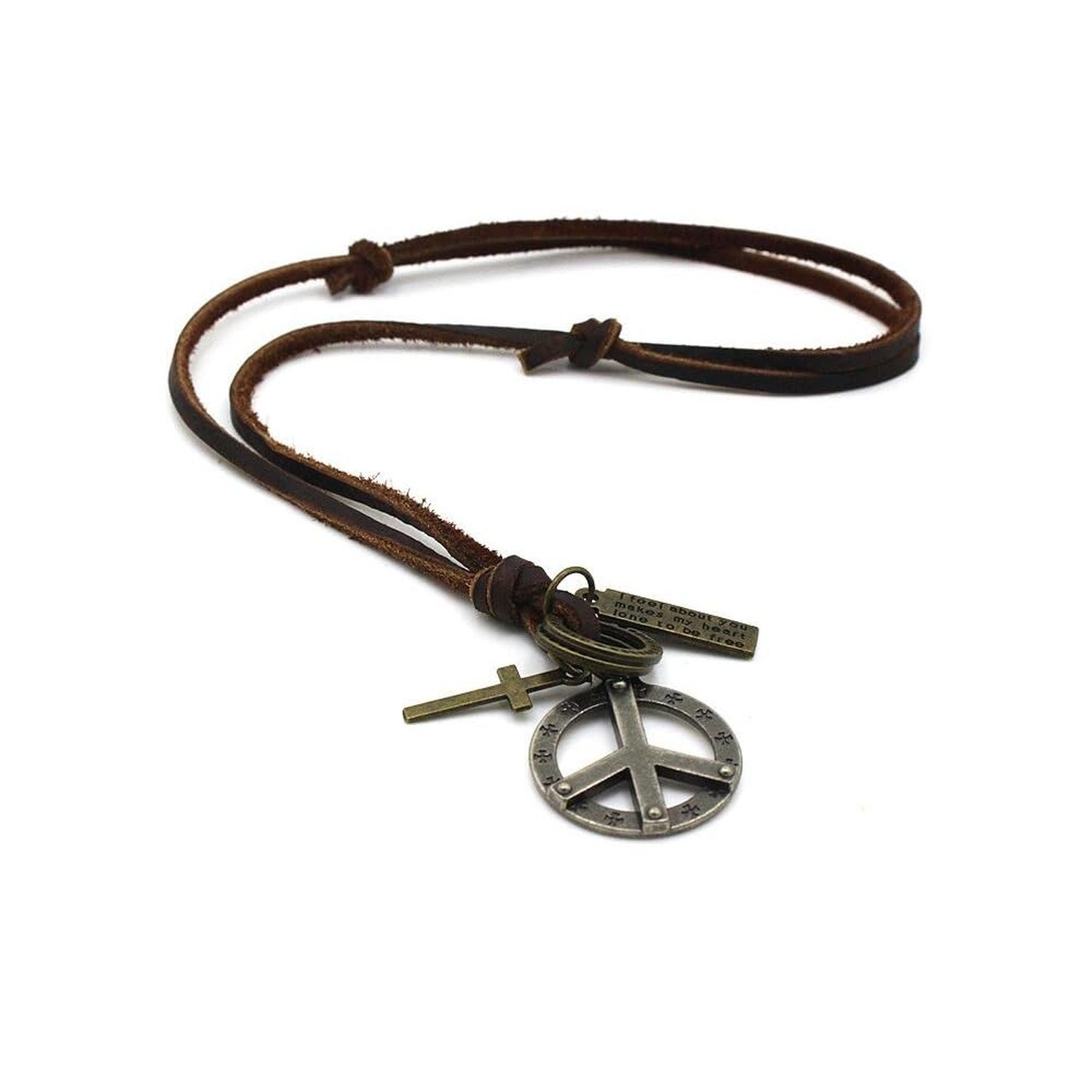 Caiyao Arrow Double Rings Cirles Ox Horn Pendant Necklace Vintage Real Cowhid... Caiyao Arrow Double Rings Cirles Ox Horn Pendant Necklace Vintage Real Cowhid...
