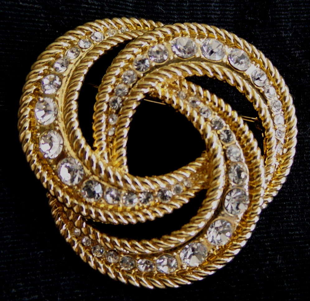 Vintage Garnay Swirl Brooch & Pendant Gold T DAR Daughters American Revolution Vintage Garnay Swirl Brooch & Pendant Gold T DAR Daughters American Revolution