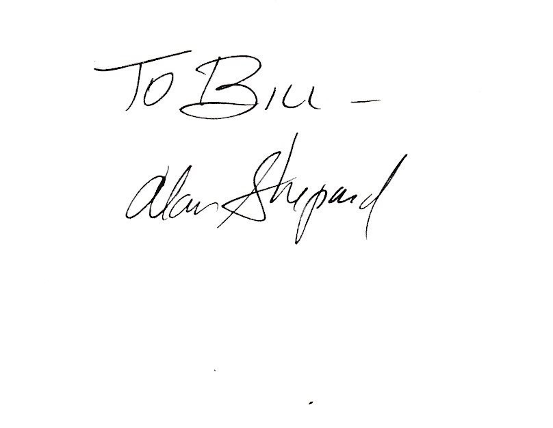Alan Shepard-Signed Card Alan Shepard-Signed Card