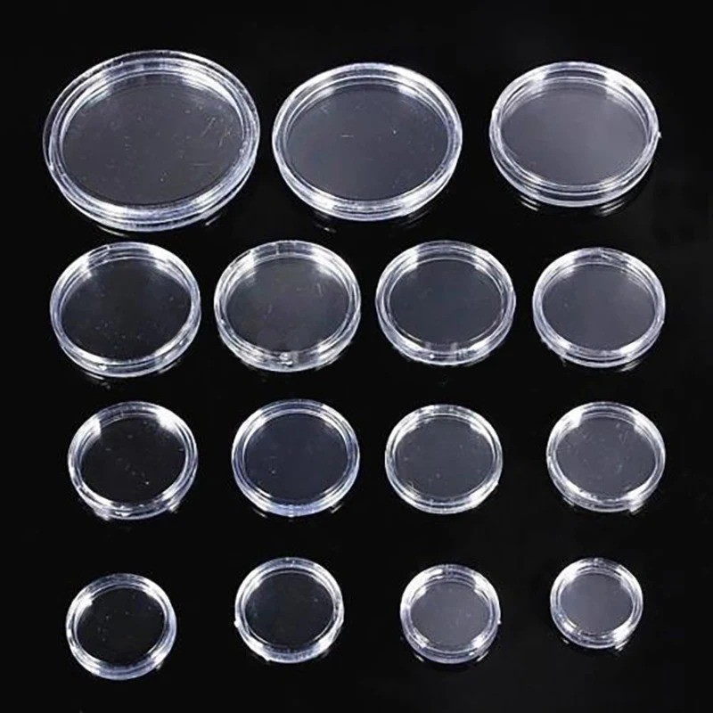 20Pcs Clear Coin Capsule Holders, 16-46mm Round Coin Display Cases 20Pcs Clear Coin Capsule Holders, 16-46mm Round Coin Display Cases