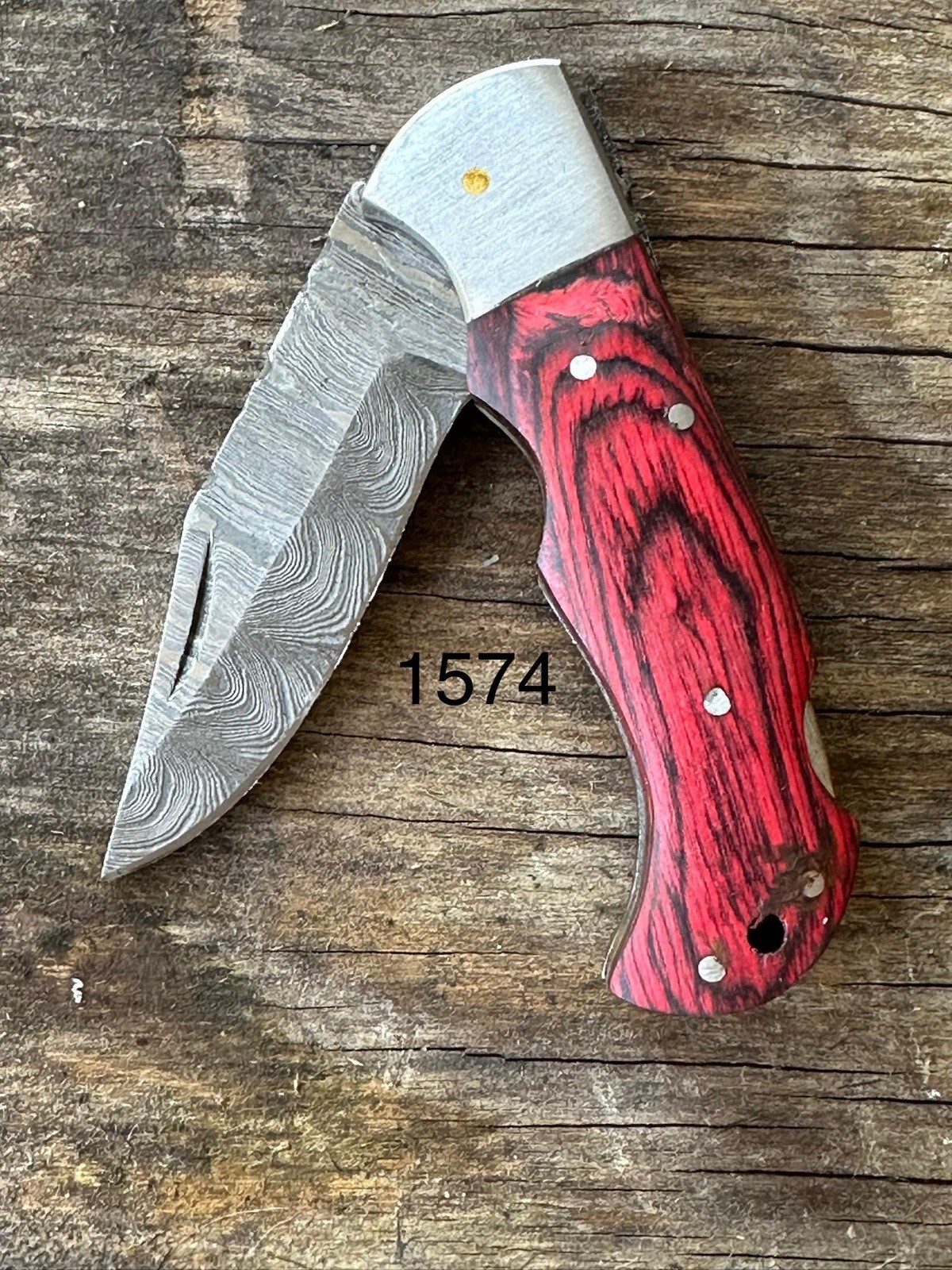 Bench Damascus made Folding Knife, Pocket Knife Handmade Damascus Folding Knife