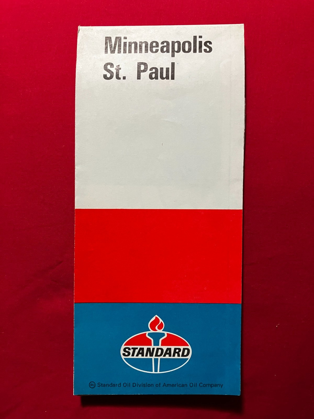 Vtg 1971 Minneapolis/St Paul Standard Oil Rand McNally Street Map