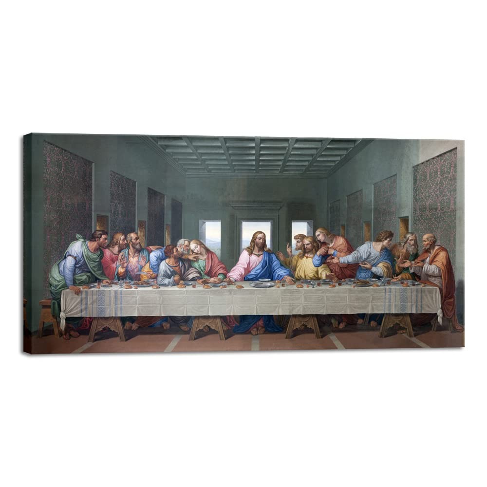 Wieco Art Canvas Prints Last Supper By Leonardo Da Vinci Classic Art Wieco Art Canvas Prints Last Supper By Leonardo Da Vinci Classic Art