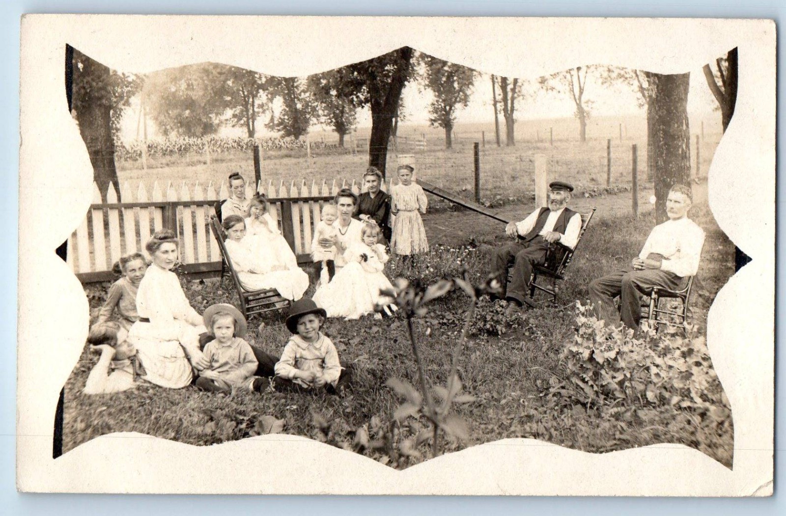 c1910's Family Childrens Gathering Kenosha Wisconsin WI RPPC Photo Postcard c1910's Family Childrens Gathering Kenosha Wisconsin WI RPPC Photo Postcard