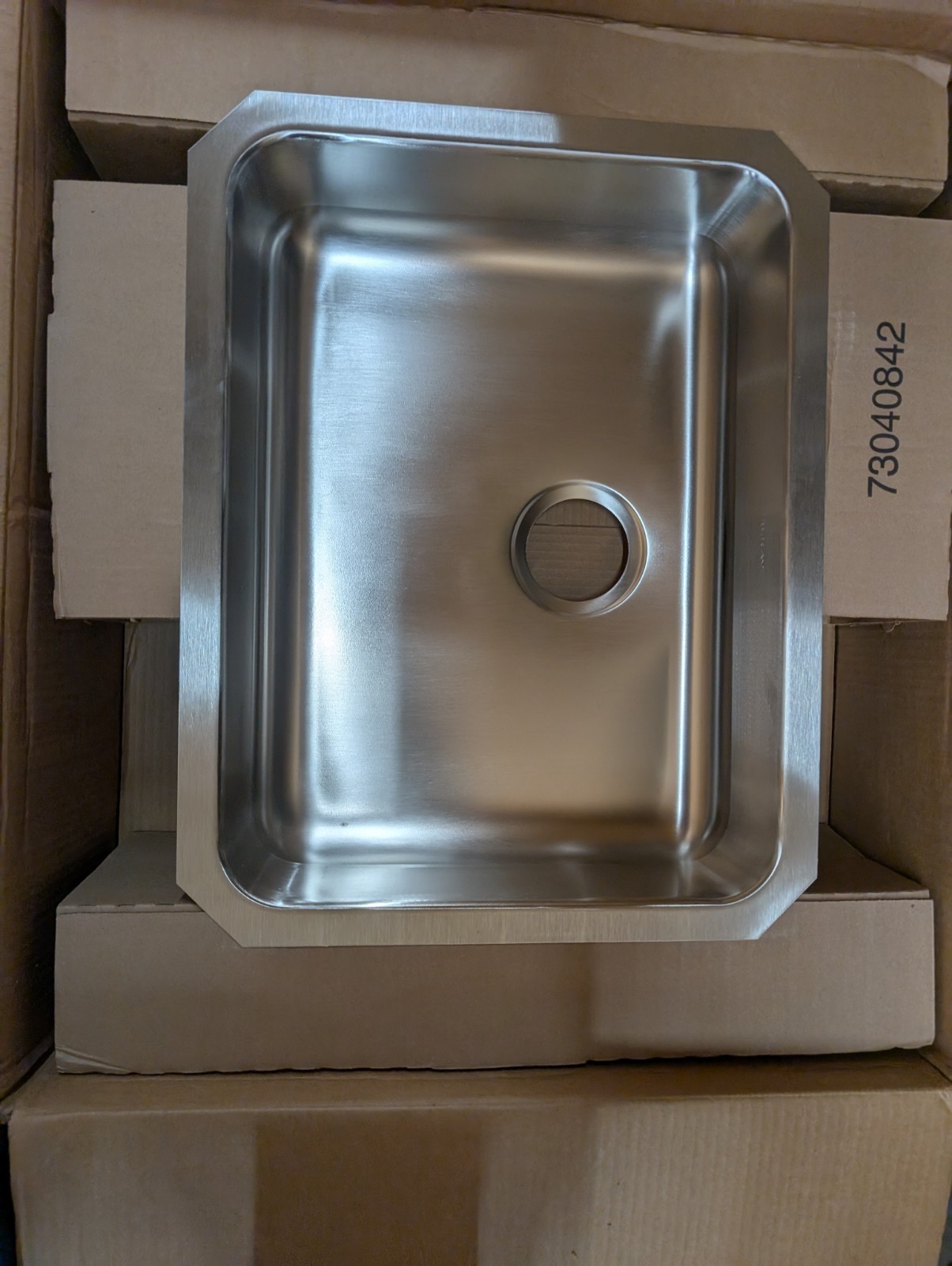 Elkay Lustertone ELUHAD211555 Single Bowl Undermount Stainless Steel ADA Sink