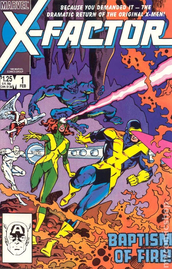 X-Factor 1D FN 1986 Stock Image 1st app. X-Factor