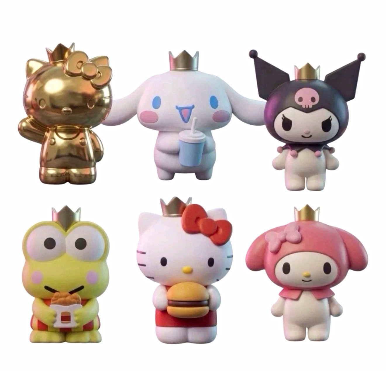 Burger Kinf Lot of 6 Hello Kitty SEALED Burger Kinf Lot of 6 Hello Kitty SEALED