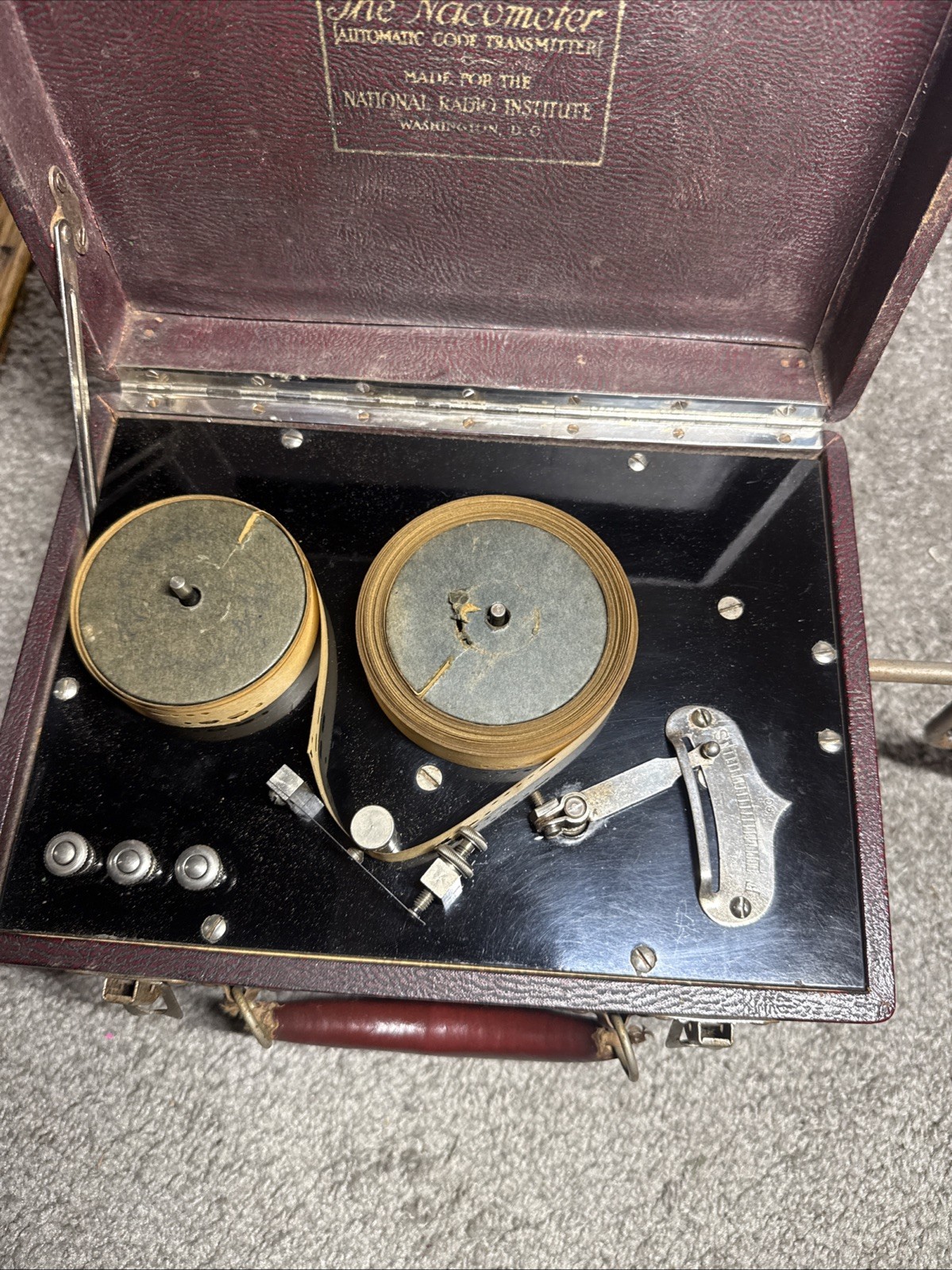 Vintage Nacometer Automatic Morse Code Transmitter National Radio Institute