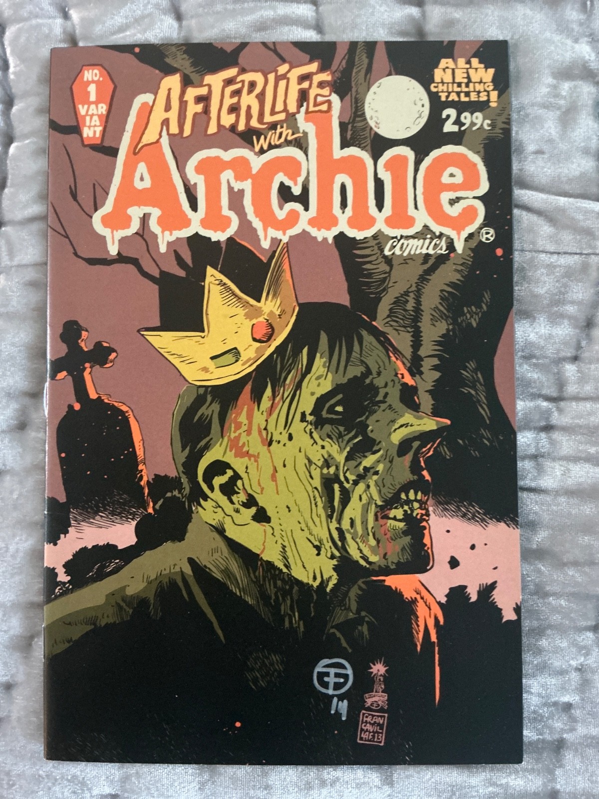 AFTERLIFE WITH ARCHIE #1 SIGNED BY FRANCAVILLA 1ST PTG ARCHIE COMICS 2013
