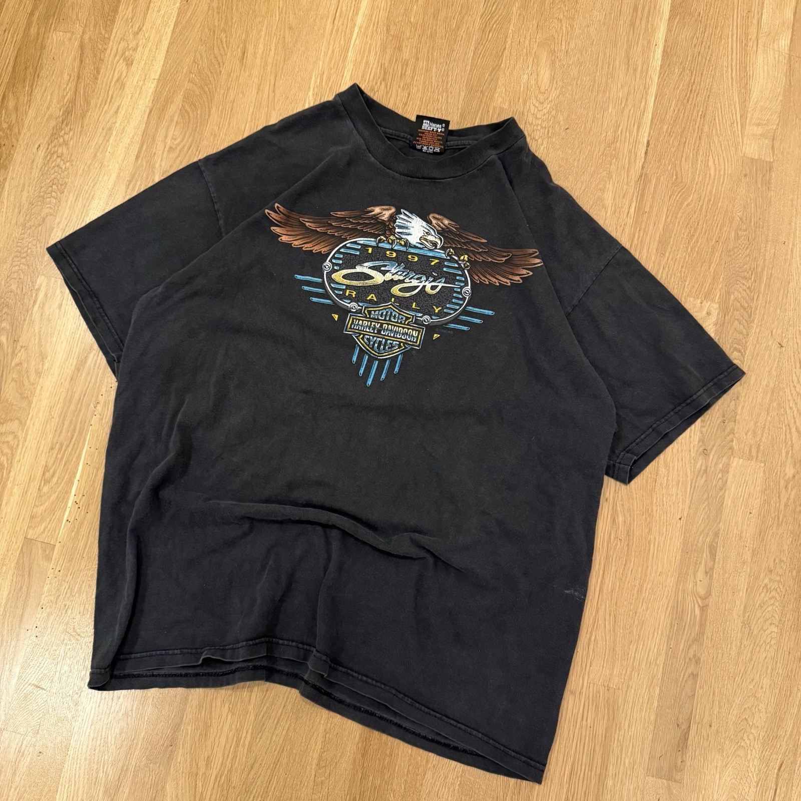 Vintage Faded 1997 Harley Davidson Biker shirt Size XL