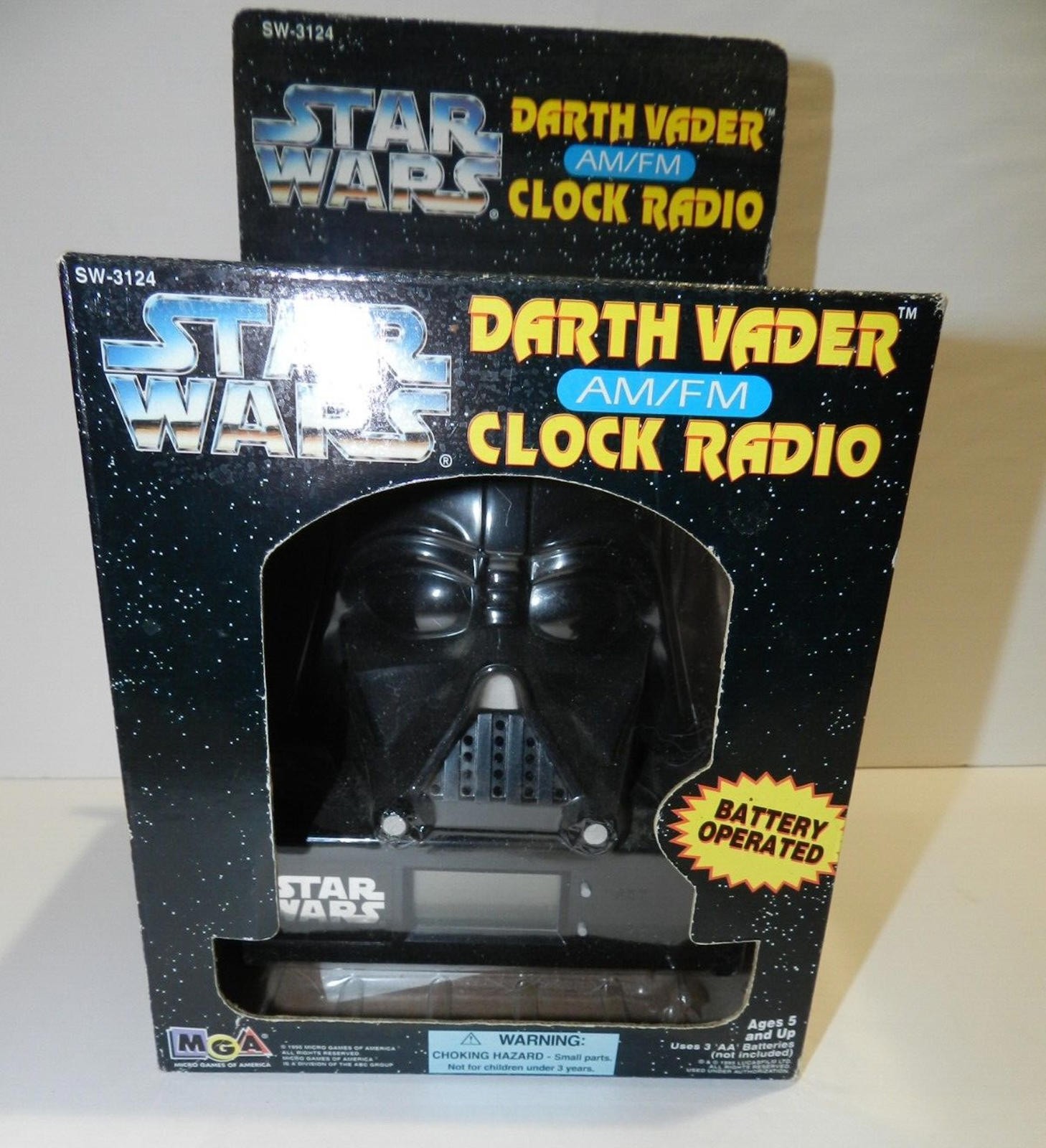 Vintage Star Wars Darth Vader AM/FM Clock Radio Micro Games of America 1995 NEW Vintage Star Wars Darth Vader AM/FM Clock Radio Micro Games of America 1995 NEW