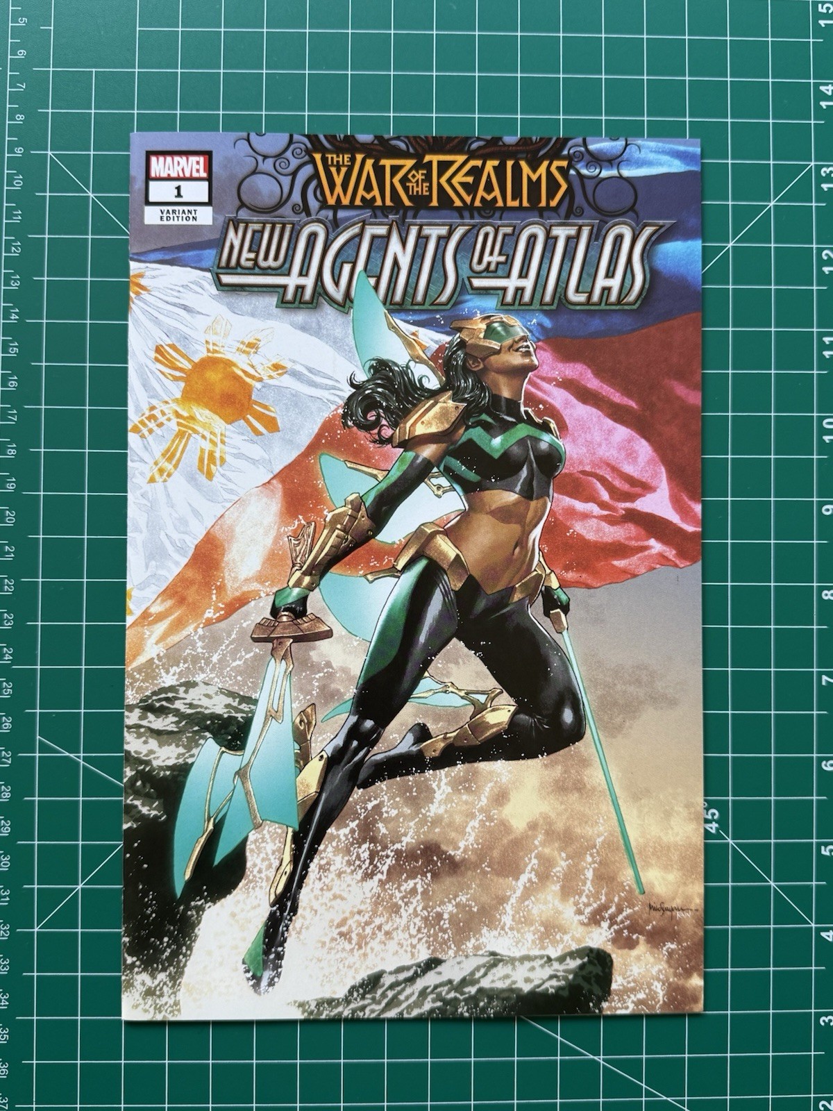 War of the Realms New Agents of Atlas #1 Mico Suayan Variant 1st App of Wave NM War of the Realms New Agents of Atlas #1 Mico Suayan Variant 1st App of Wave NM