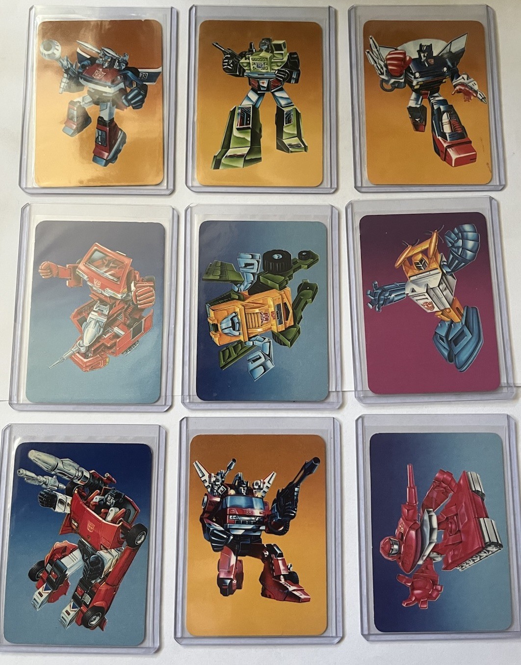 1985 Transformers Hasbro G1 Trading Cards Lot of (9)-POOR Long Haul,Brawn-HTF 1985 Transformers Hasbro G1 Trading Cards Lot of (9)-POOR Long Haul,Brawn-HTF