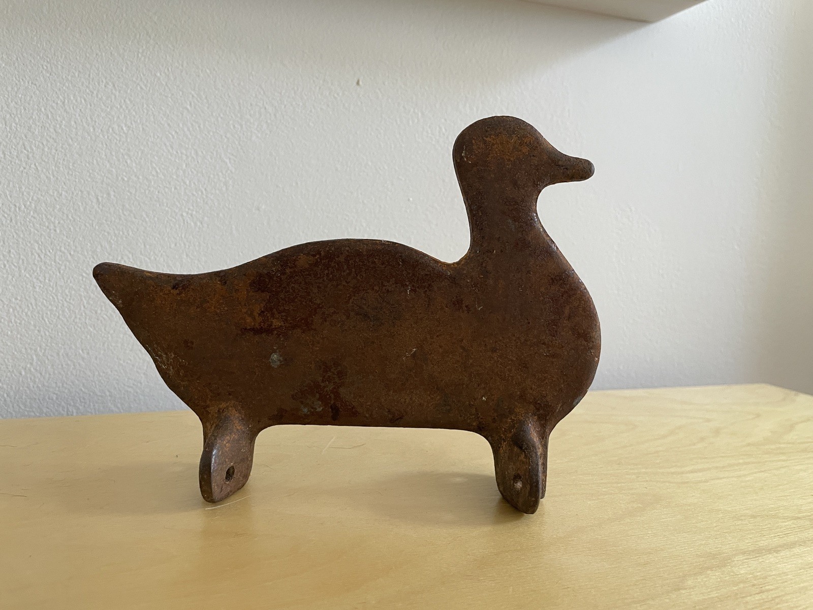 Antique Vintage Carnival Boardwalk Shooting Gallery Cast Iron Duck Target