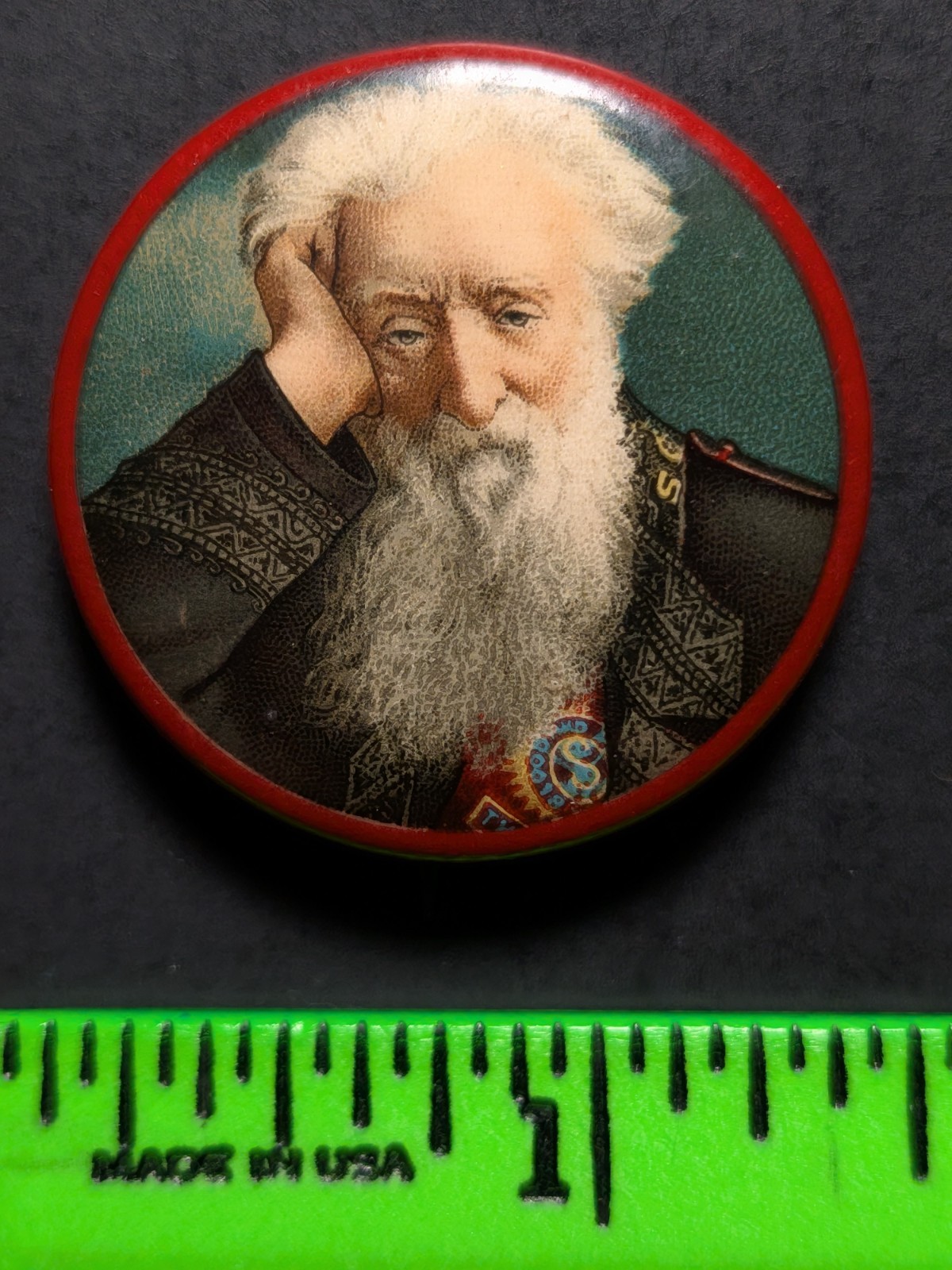 Vintage William Booth Founder Salvation Army Pinback Pin Vintage William Booth Founder Salvation Army Pinback Pin