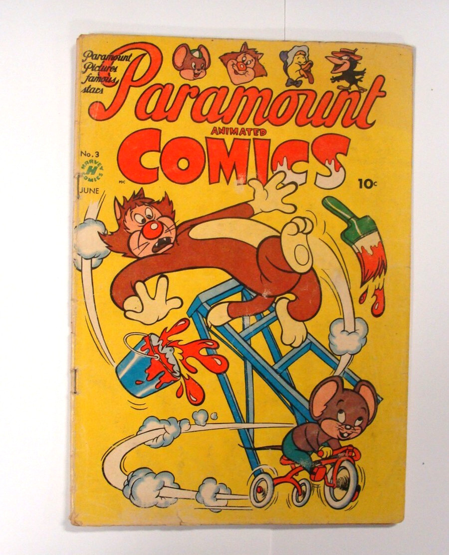 Harvey Comics Paramount Animated Comics #3 1953 1st App Baby Huey Herman Katnip