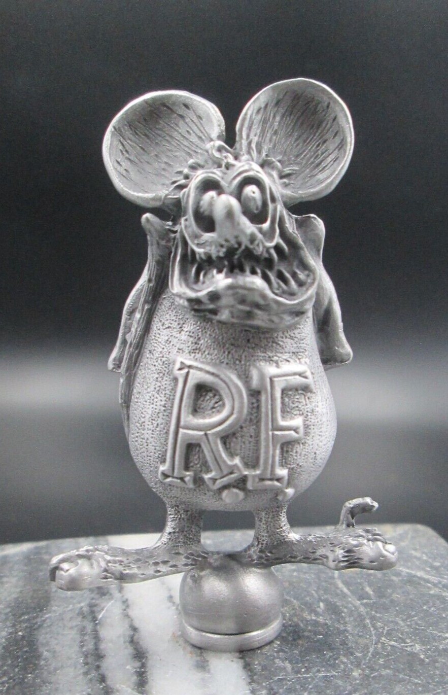 vintage rat fink ed roth hotrod ratrod car hood ornament