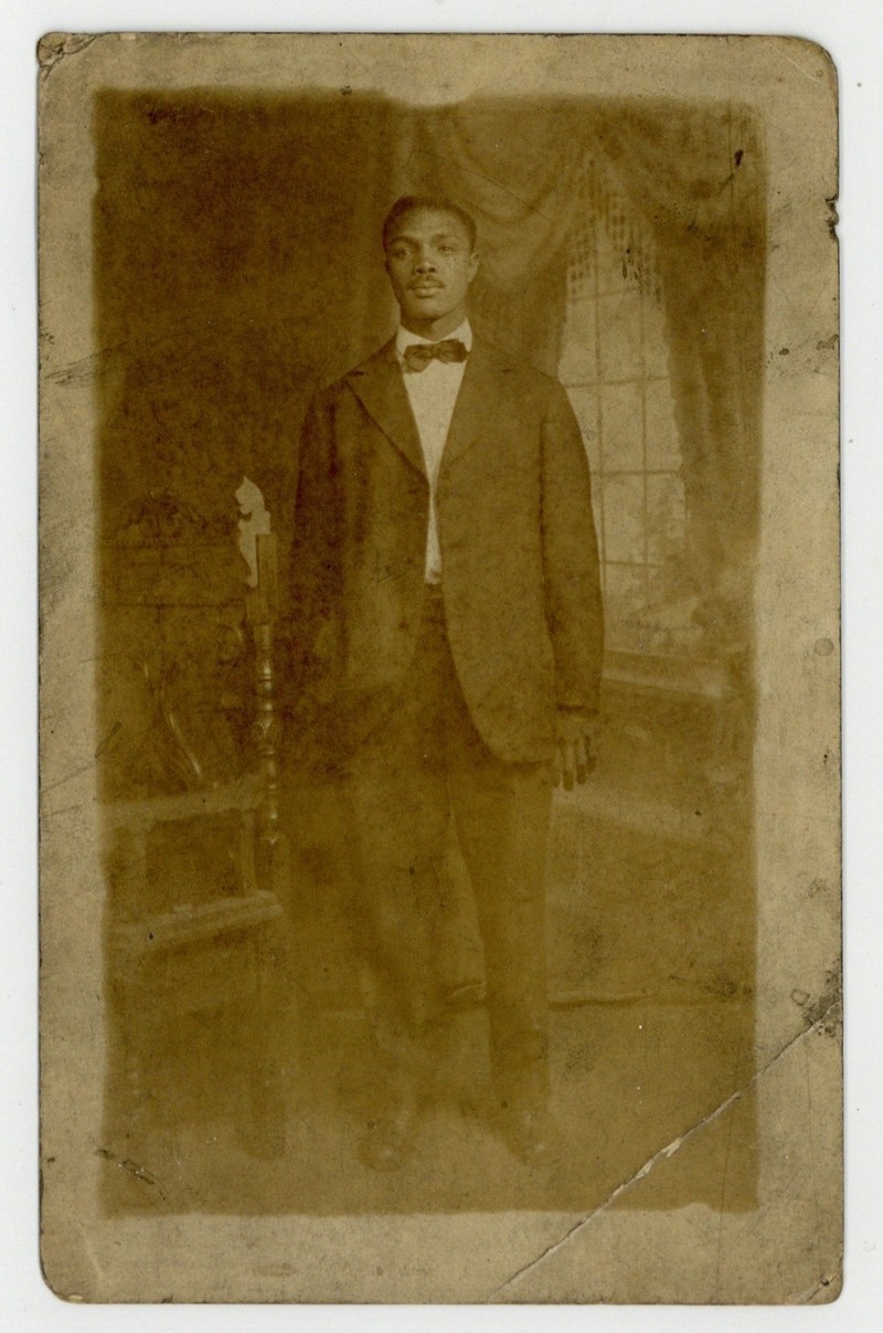 Handsome African American Gentleman 1920 Dashing Black Man Bowtie RPPC Photo Handsome African American Gentleman 1920 Dashing Black Man Bowtie RPPC Photo