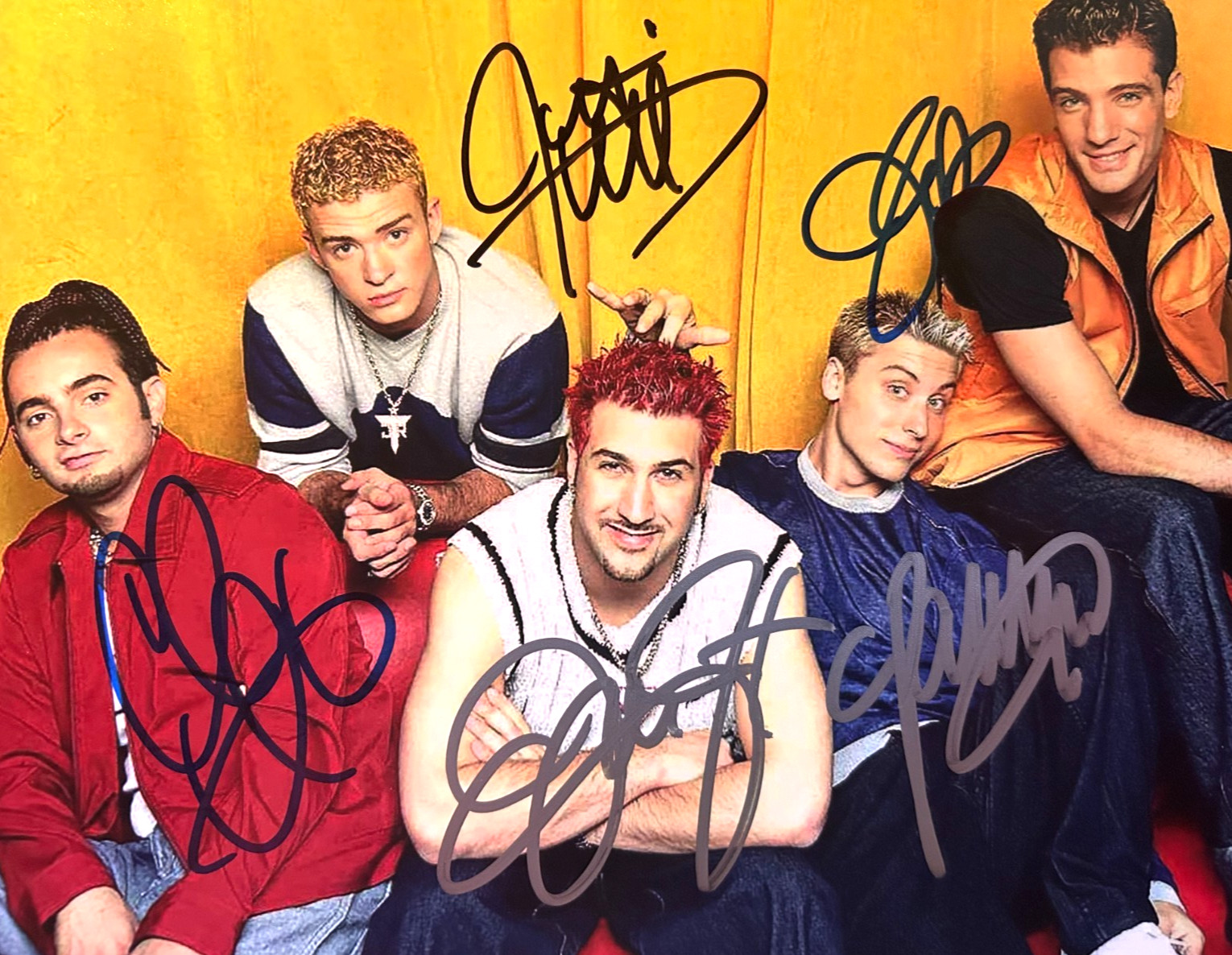 NSYNC Full Band Signed 8x10\