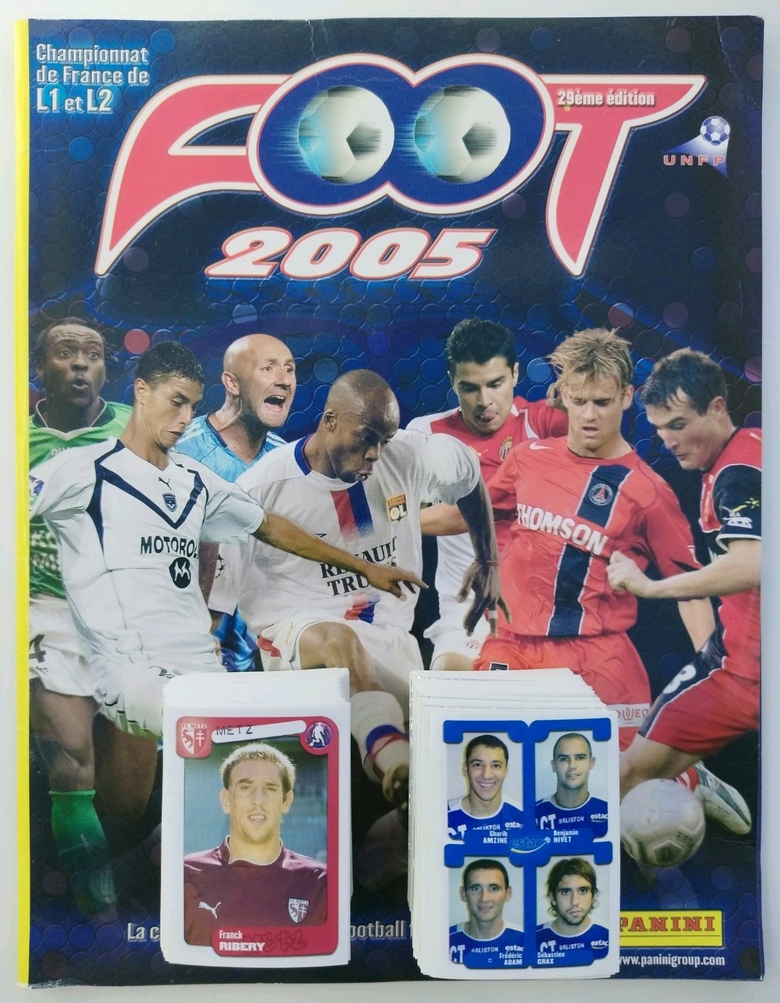 RARE PANINI COMPLETE SET FOOTBALL 2005 FRANCE ROOKIE RIBERY NEW + BLANK ALBUM EMPTY RARE PANINI COMPLETE SET FOOTBALL 2005 FRANCE ROOKIE RIBERY NEW + BLANK ALBUM EMPTY