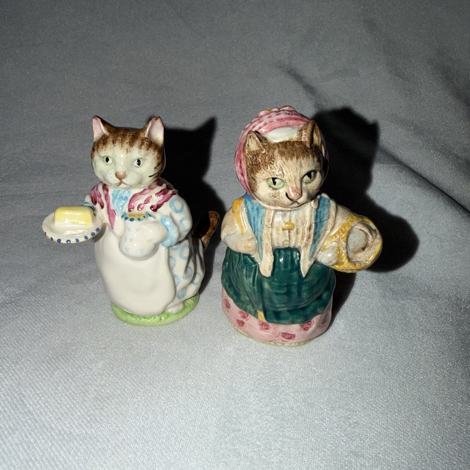 Vintage Beatrix Potter & Cousin Ribby Beswick England Ribby Cat 1951 NEAR MINT Vintage Beatrix Potter & Cousin Ribby Beswick England Ribby Cat 1951 NEAR MINT