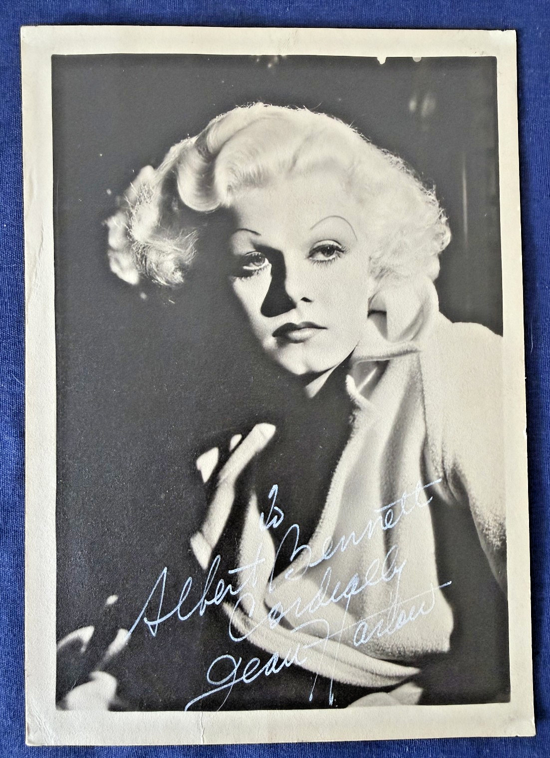 JEAN HARLOW Autographed Vintage Photograph Signed 5x7 Actress Hollywood 1930s JEAN HARLOW Autographed Vintage Photograph Signed 5x7 Actress Hollywood 1930s