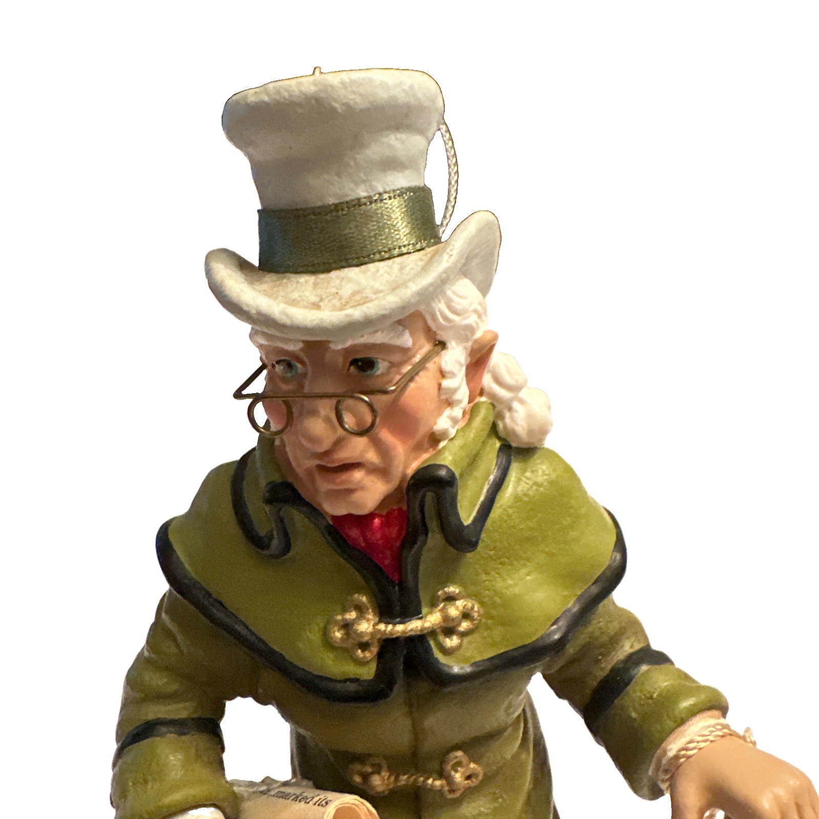 Vintage Kurt Adler A Christmas Carol Ebenezer Scrooge Ornament W1920 Tag