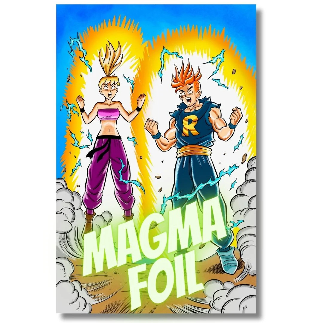 ARCHIE & BETTY SUPER SAIYAN HOMAGE EXCLUSIVE MAGMA FOIL - BY BILL GALVAN LTD 25