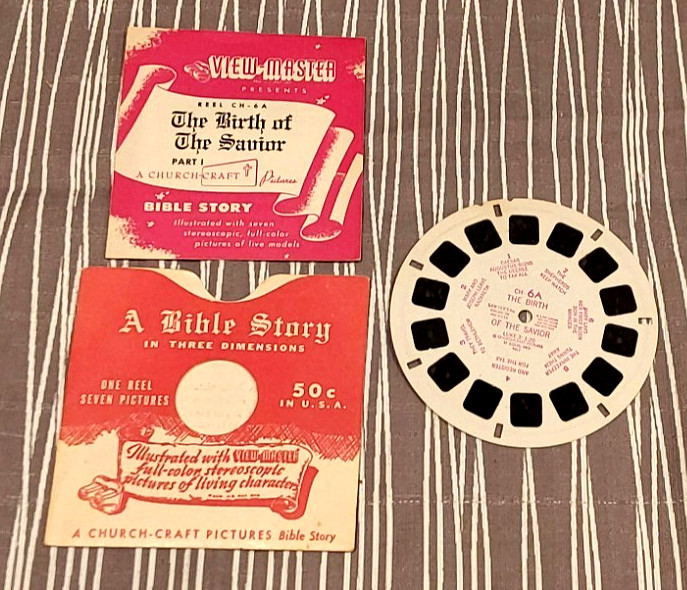VTG View Master THE BIRTH OF OUR SAVIOR № CH-6A Church-craft Pictures  1947