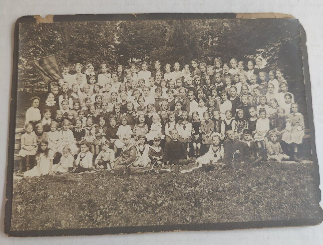 Vintage Cabinet Card School Picture from Jan 22, 1917