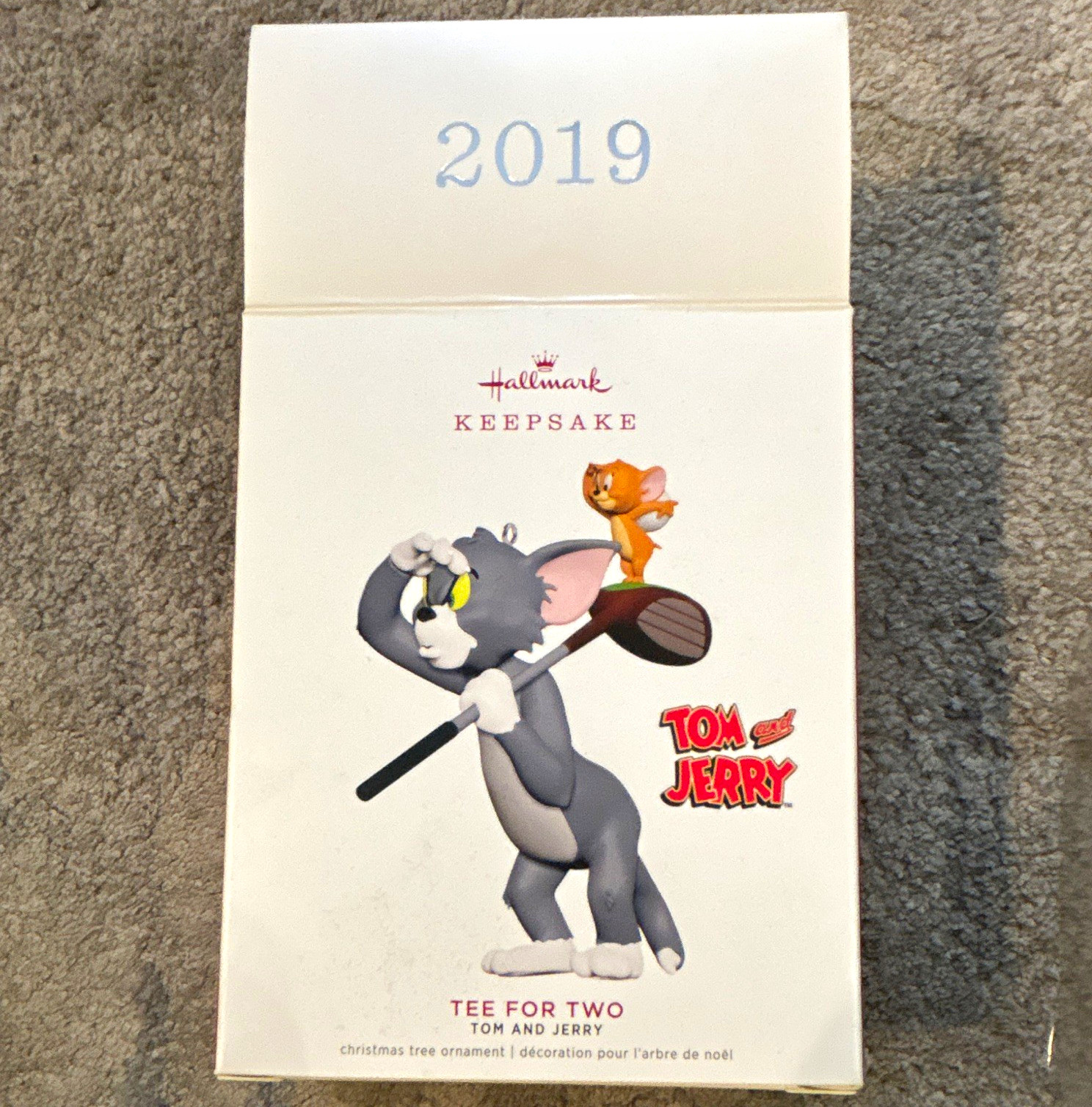 Hallmark Keepsake 2019 Tom & Jerry Tee for Two Ornament QXI3357 Christmas