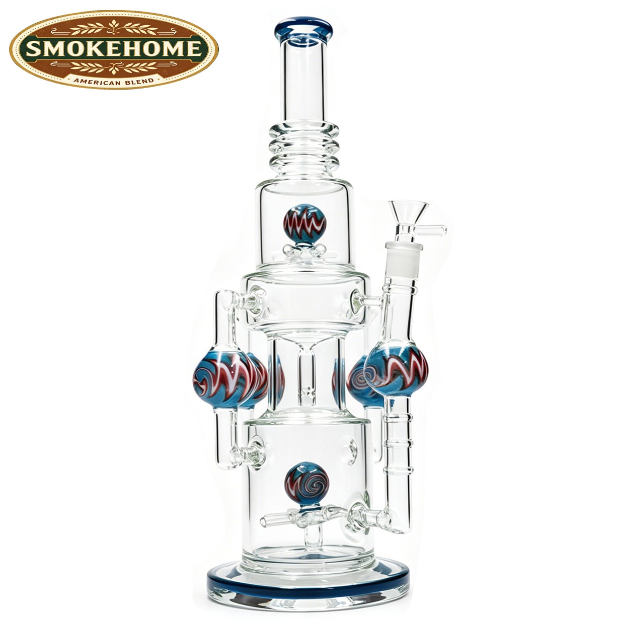 16''(XL) Glass Bong and Water Pipes Smoking Perc Bongs w/14mm bowl Super Heavy