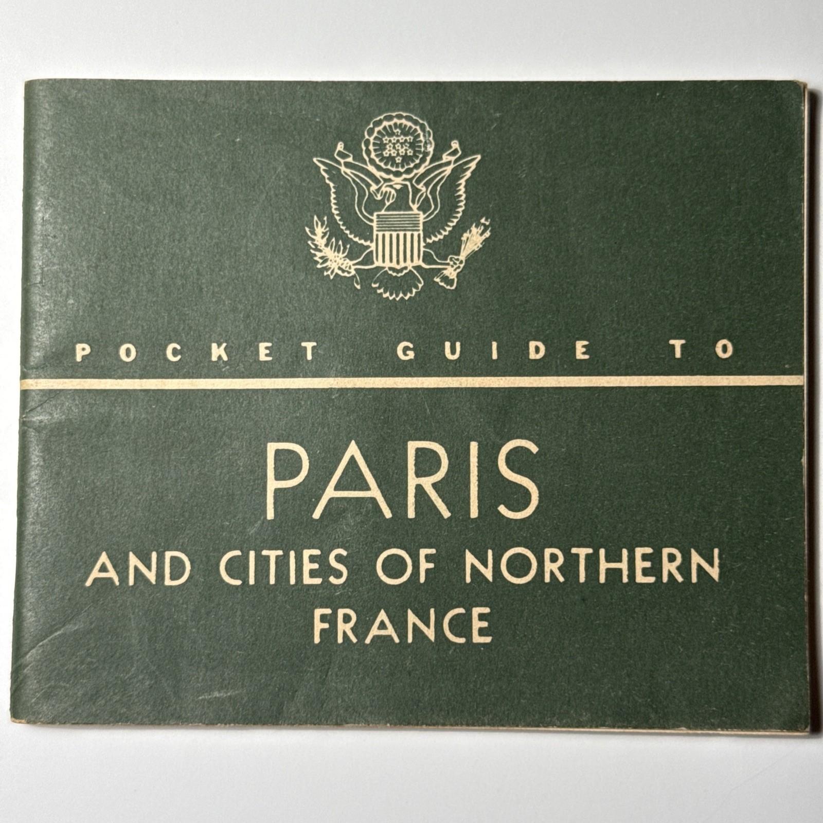 1940s Pocket Guide PARIS France Northern Cities War Dept Washington DC U.S. Army