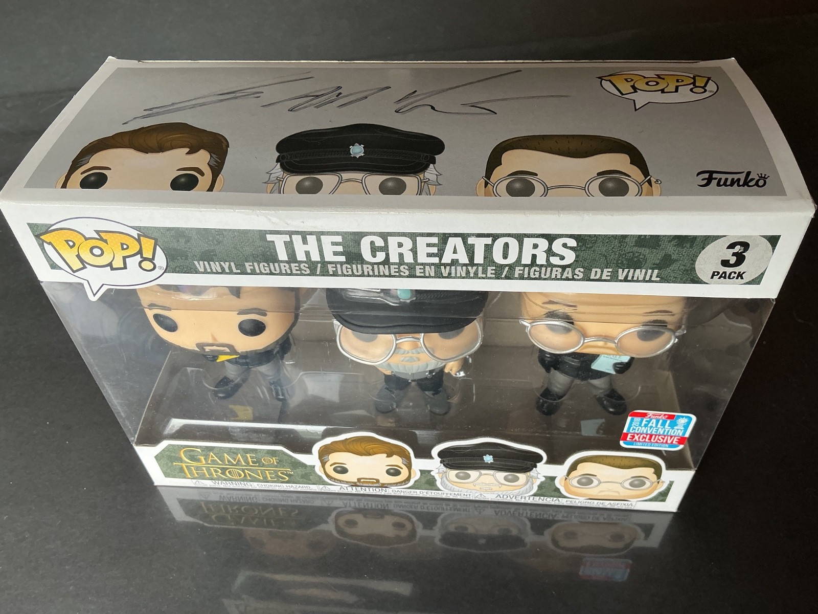 GEORGE R R MARTIN Signed FUNKO POP Creators Con Exclusive GAME OF THRONES NIB