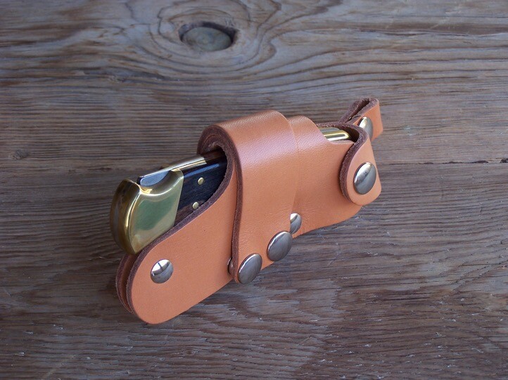 Quick Draw Release Leather Knife Sheath Original Quickdraw for Buck 110 Knives