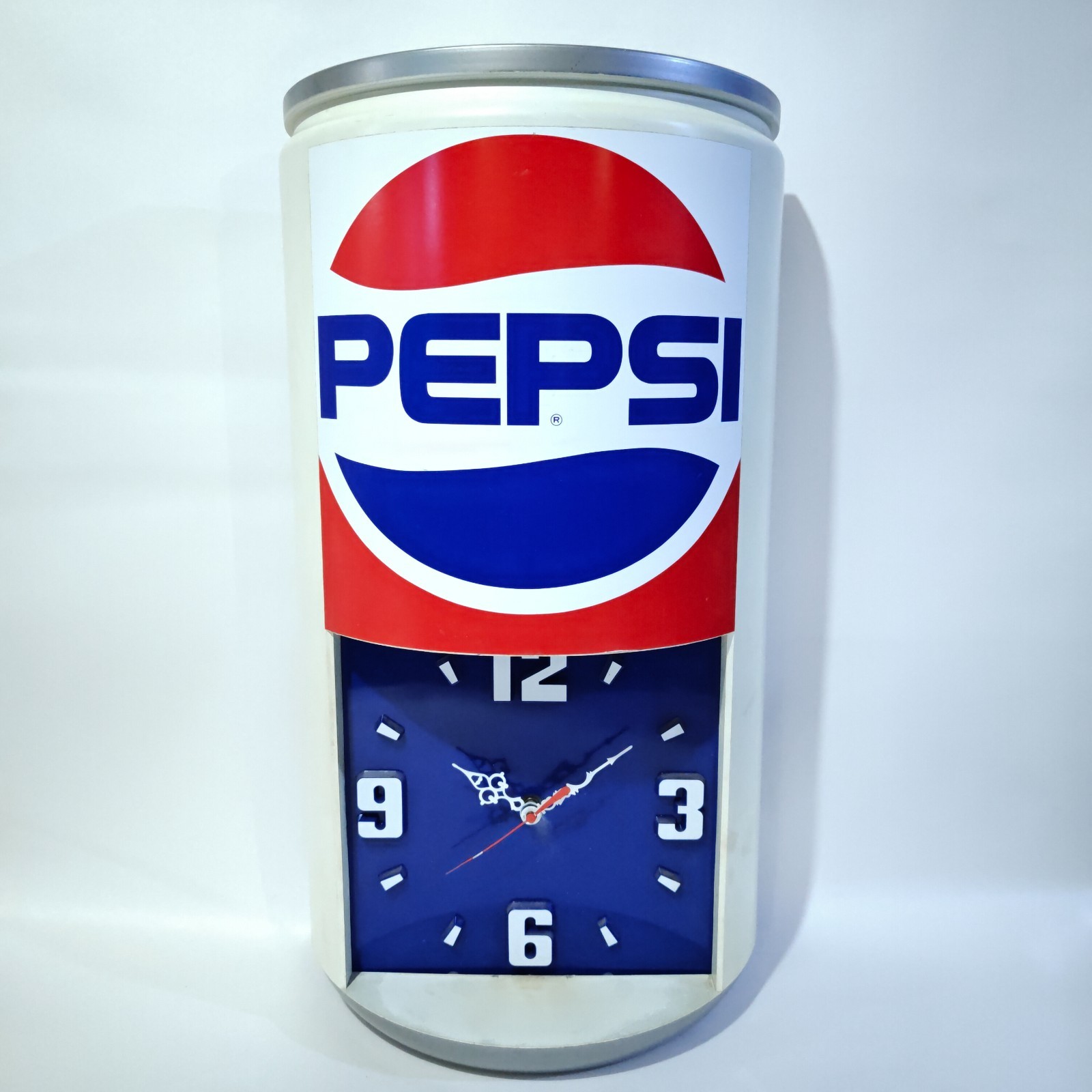 Vintage Pepsi Can Wall Clock Impact International 23” Soda Advertising
