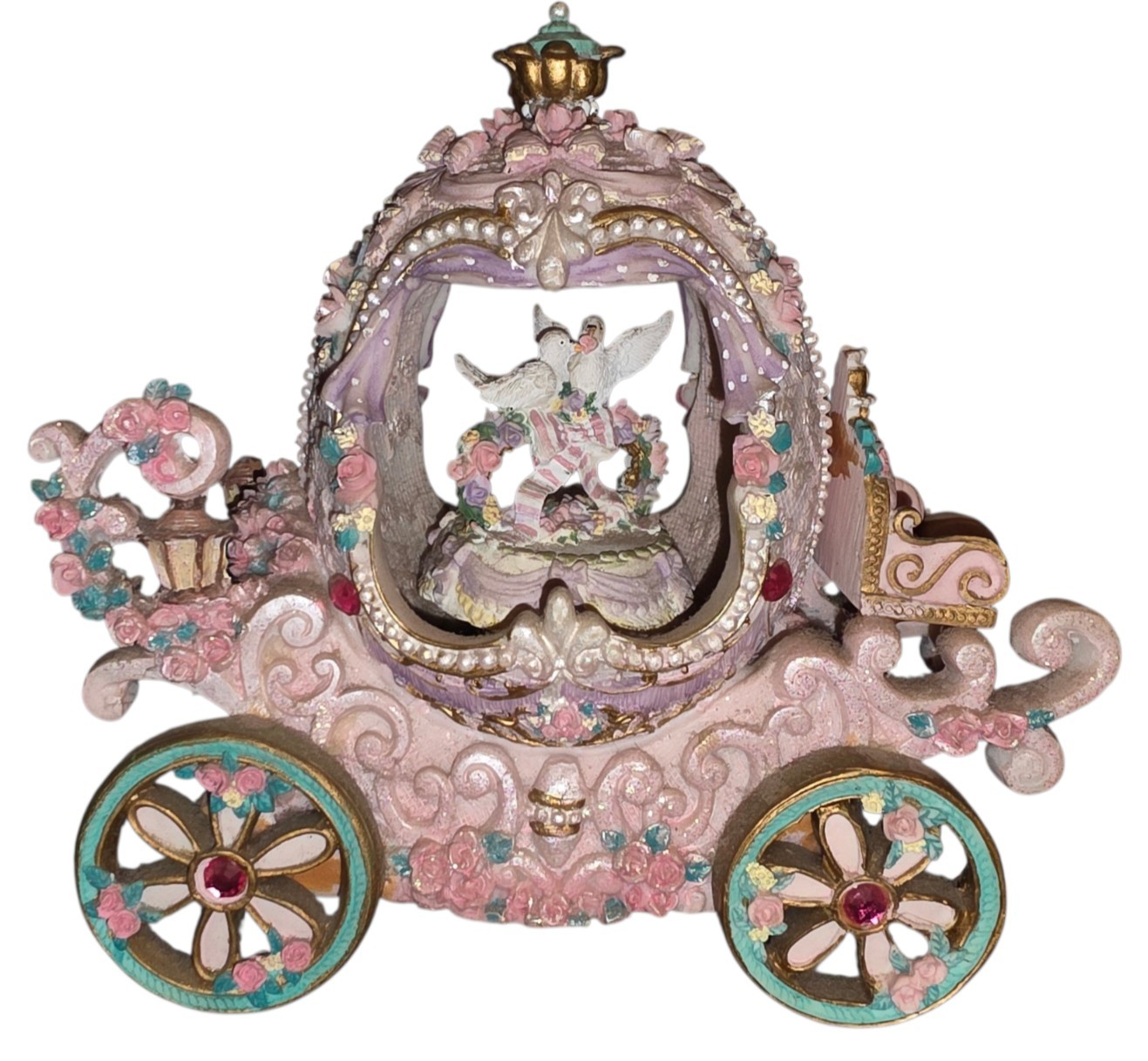 Vtg Classic Treasures Music Box Carriage With Doves Plays Chariots Of Fire Vtg Classic Treasures Music Box Carriage With Doves Plays Chariots Of Fire