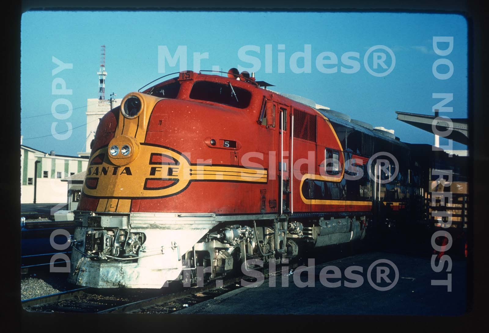 Duplicate Slide ATSF Santa Fe War Bonnet E6A 15 Dallas TX 1962
