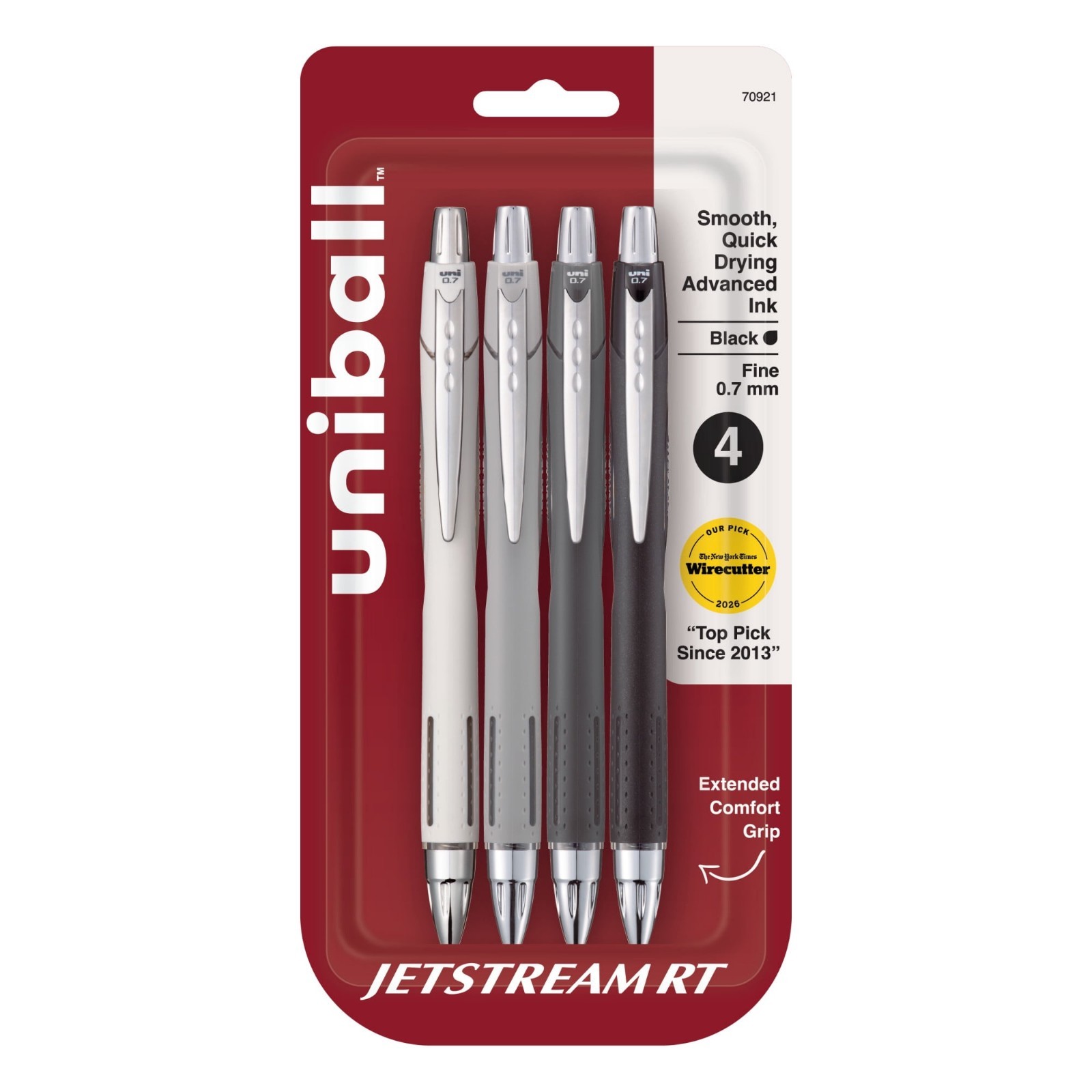 uni-ball Jetstream RT Pens - NY Times Wirecutter 1 Count (Pack of 4), Black uni-ball Jetstream RT Pens - NY Times Wirecutter 1 Count (Pack of 4), Black